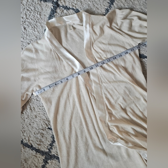 Glam Cashmere Silk Cashmere Blend Midi Length Wrap Dress Medium - Picture 3 of 5